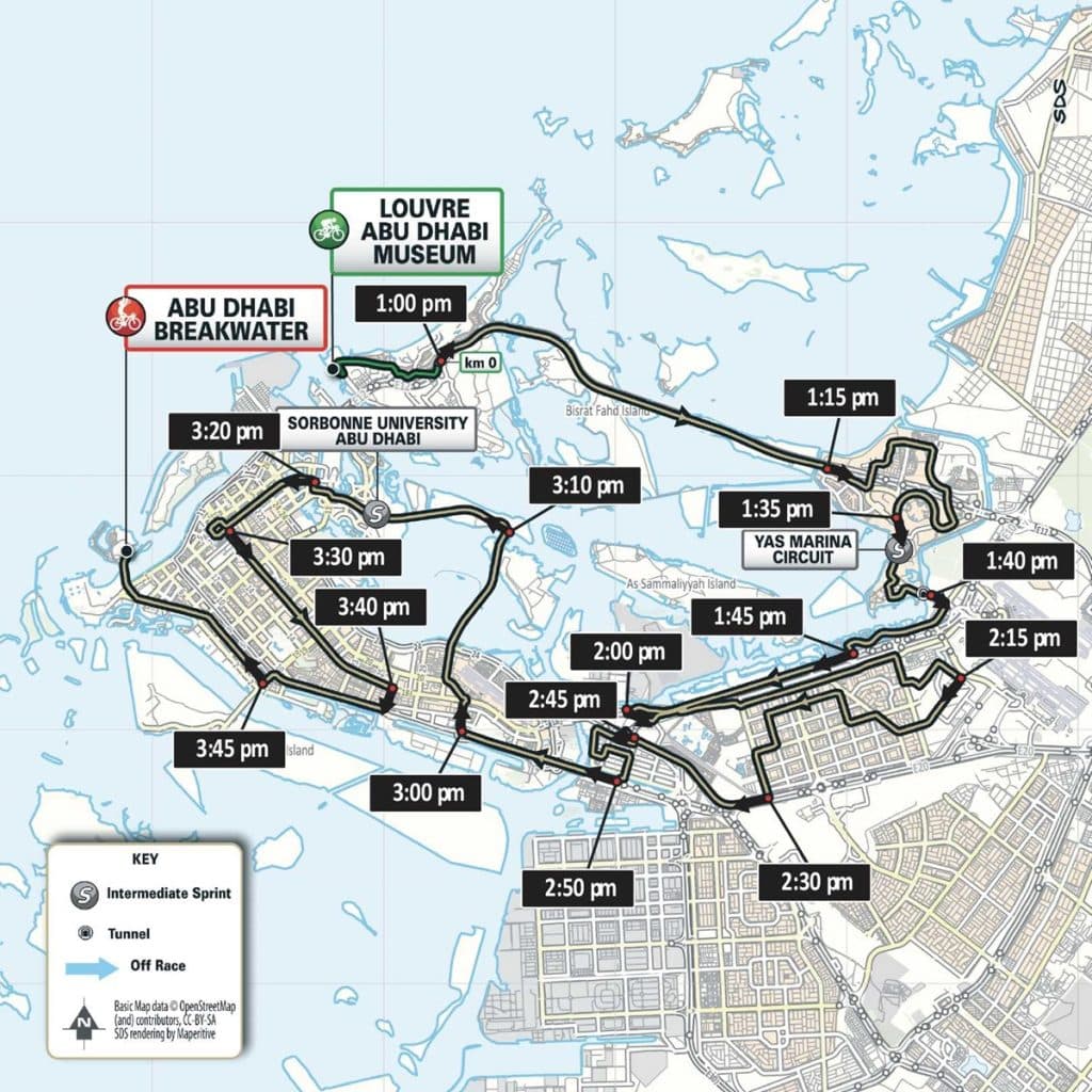 UAE Tour 2024 Abu Dhabi road closures
