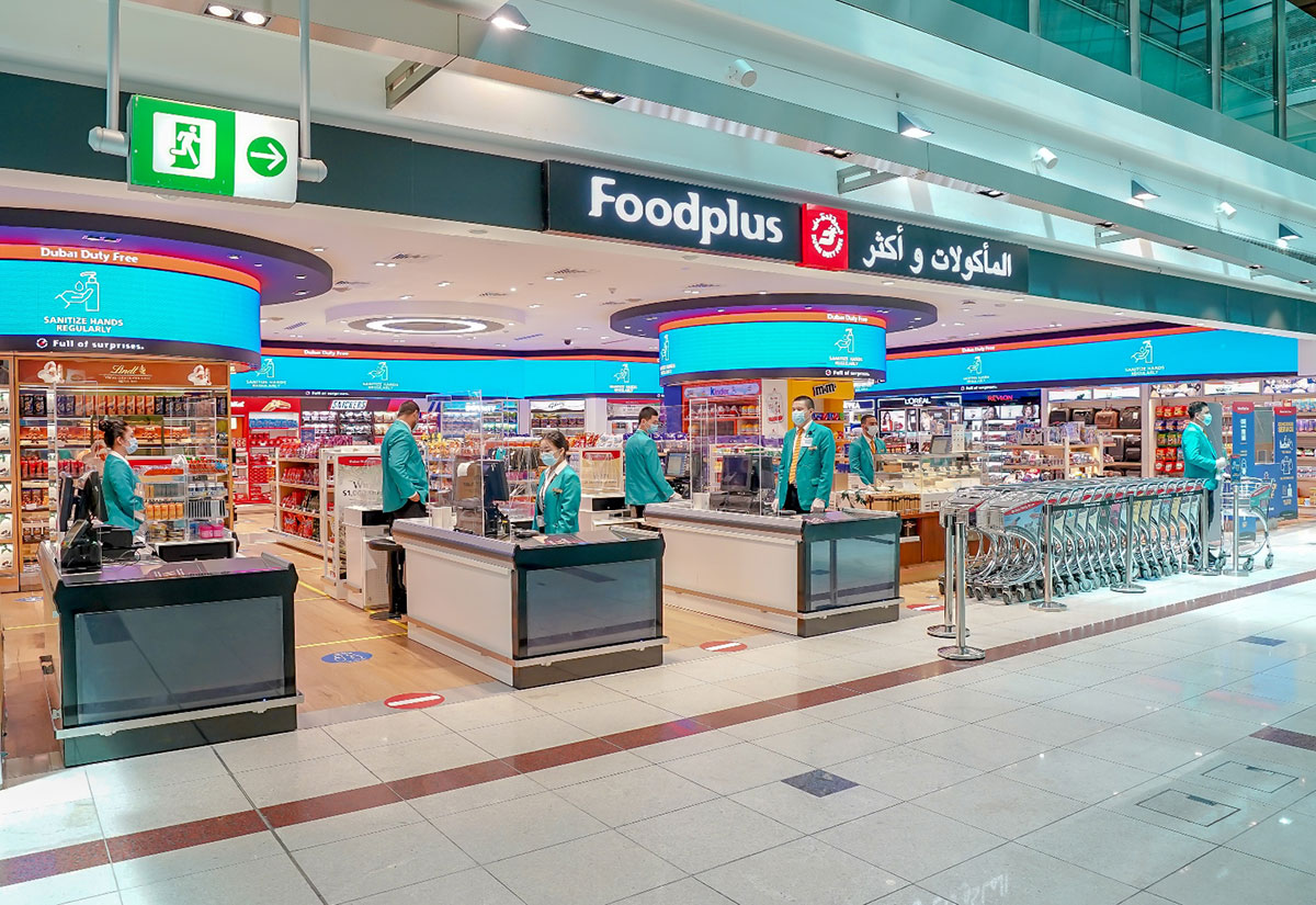 Shops in Concourse B, Terminal 3 at Dubai International Airport