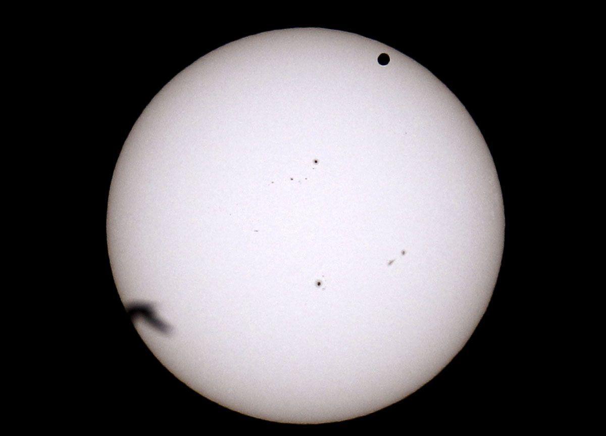 Rare astronomical event as Venus passes between the Sun and Earth