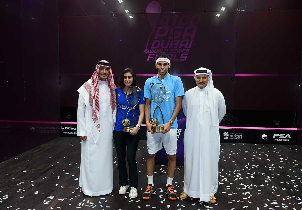 In pictures: Egypt's El Sherbini, Elshorbagy win PSA Dubai World Series ...
