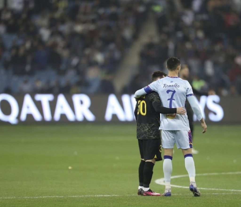 Lionel Messi and Cristiano Ronaldo both score in thrilling exhibition match  in Saudi Arabia