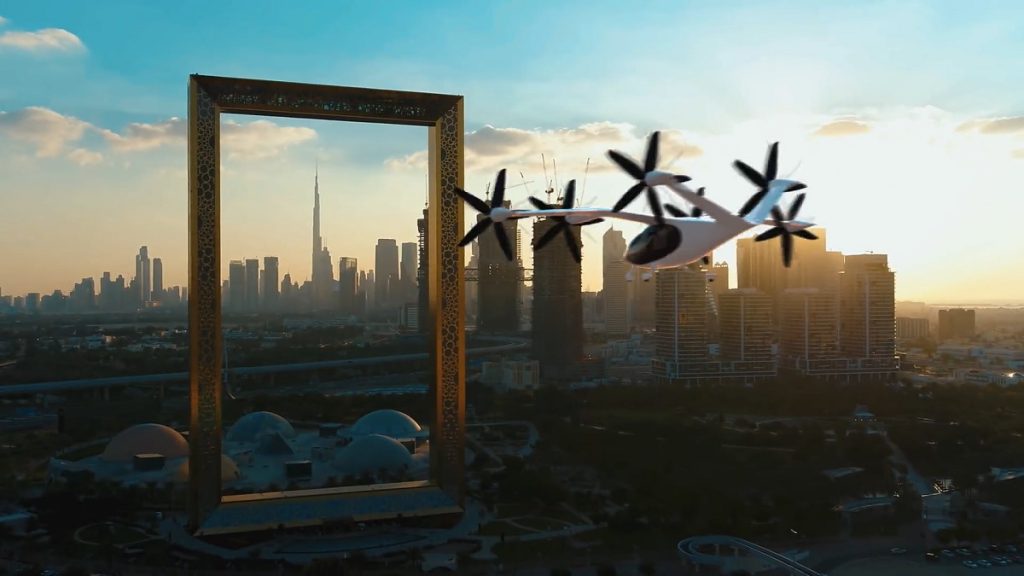 Dubai flying taxis