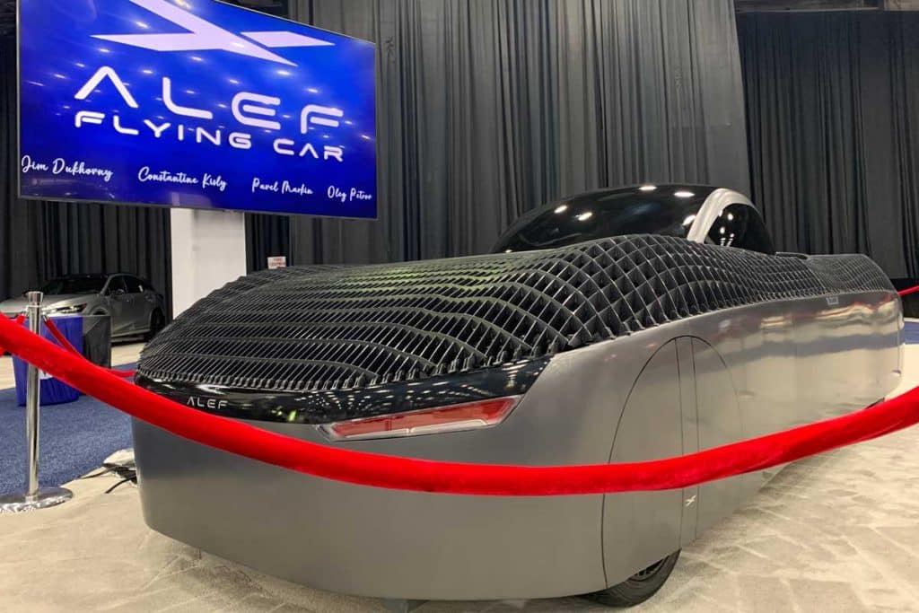 Alef flying car can be driven on a regular urban or rural road. It fits into a regular driving lane and confines to all traffic regulatory conditions.