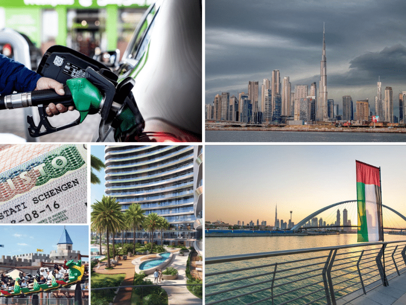 Dubai UAE rain visa Schengen real estate tax
