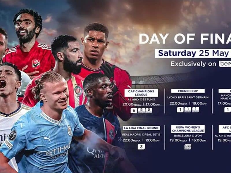beIN Sports to broadcast 5 major finals in 48 hours: How to watch Champions Leagues, FA Cup and more