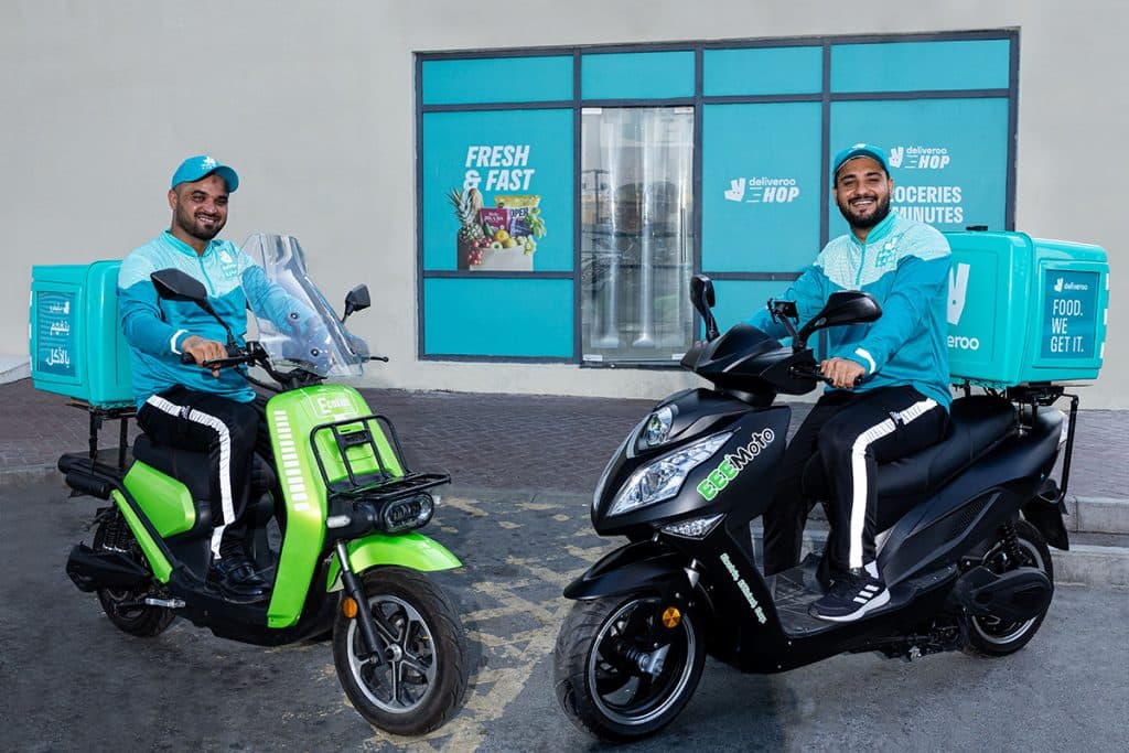 Deliveroo electric bikes
