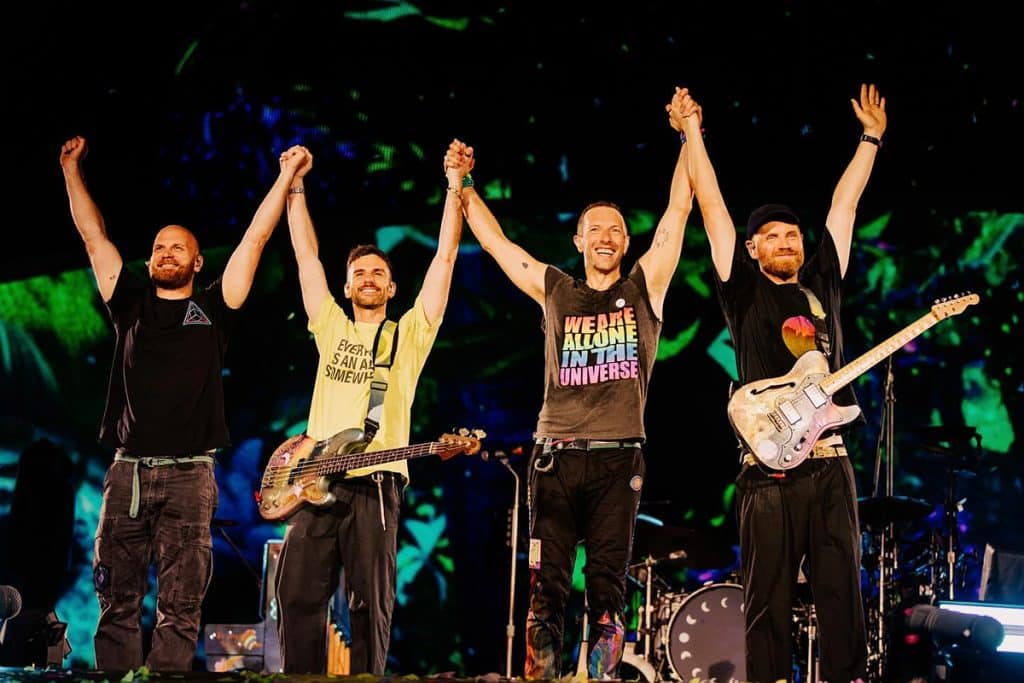 The seven-time Grammy-winning band Coldplay. Image: @coldplay