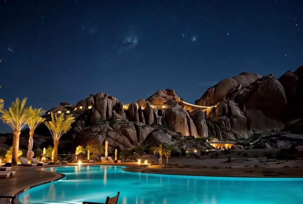Desert Rock hotel in Saudi Arabia Red Sea Global