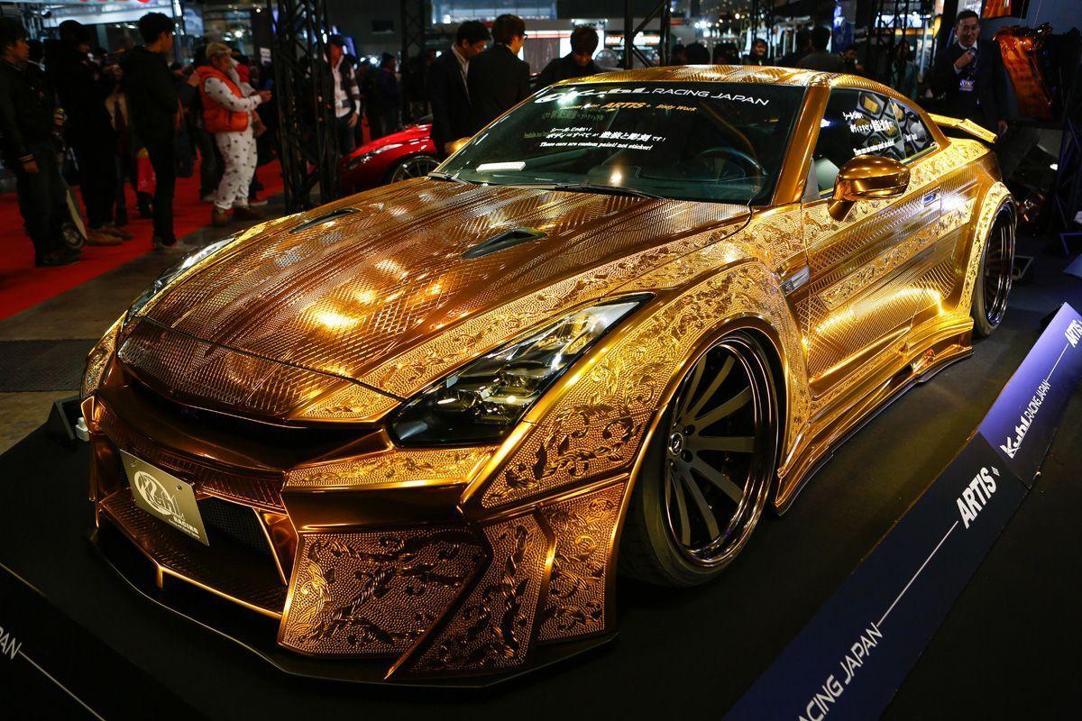 Photos: $1 million gold car unveiled in Automechanika Dubai