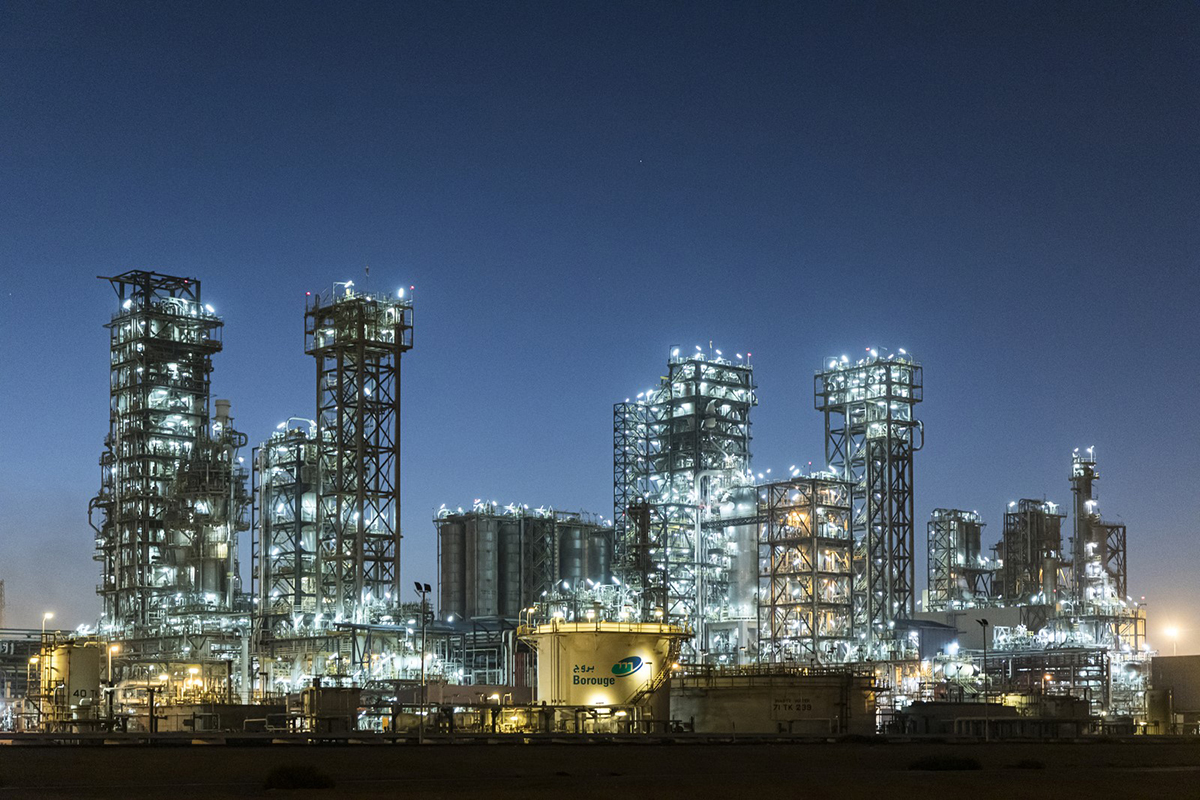 Borouge Petrochemical Complex in Al Ruwais Industrial City