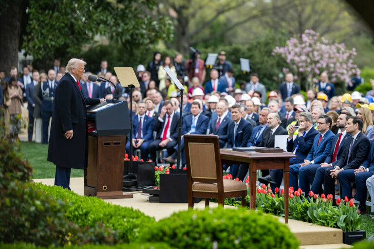 Donald Trump Rose Garden address