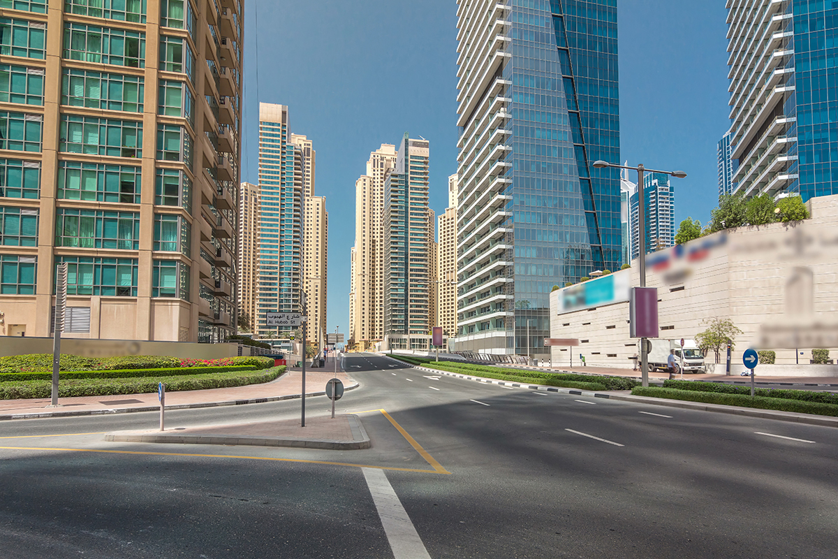 Modern Dubai apartment complexes