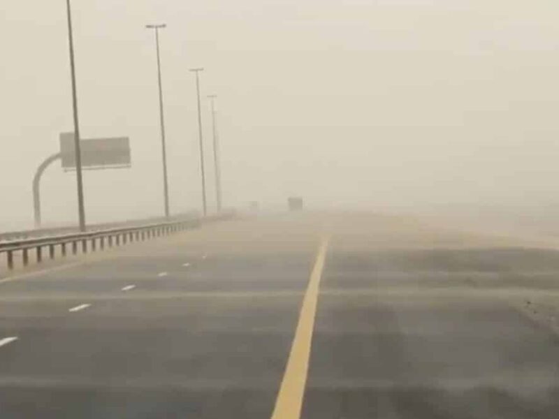 UAE Dust storm sand