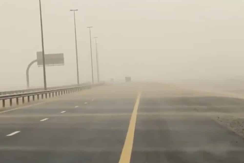 UAE Dust storm sand