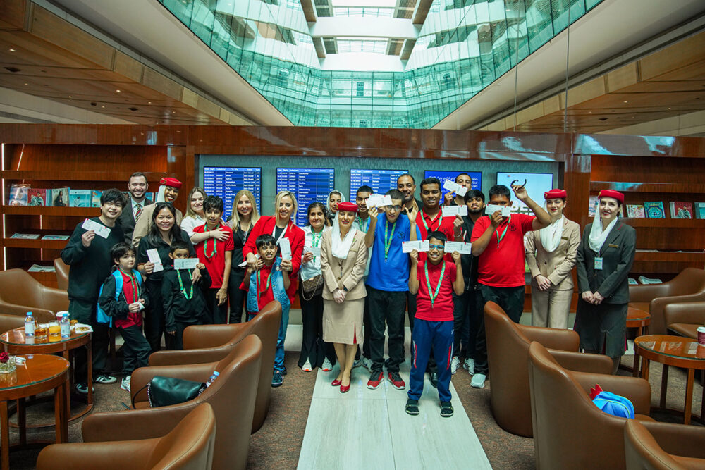 Emirates' travel rehearsal in Dubai International (DXB)