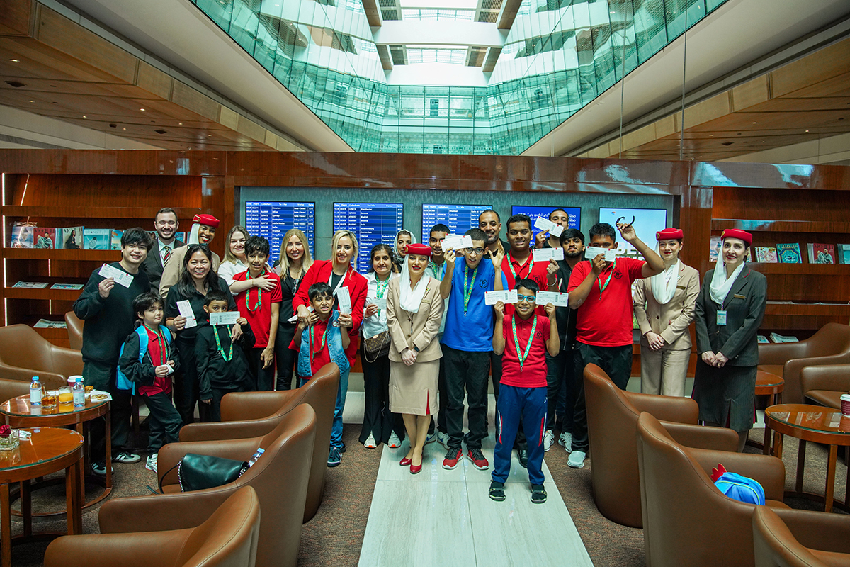 Emirates' travel rehearsal in Dubai International (DXB)