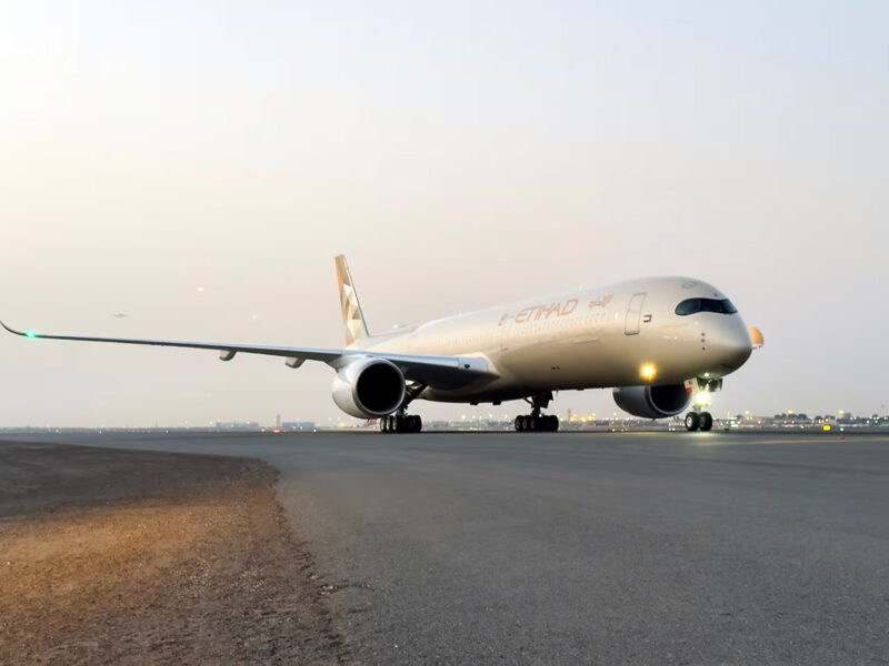 Etihad's new A350-1000 aircraft