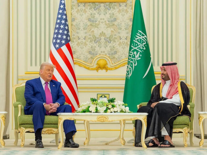 US President Donald Trump met with Saudi Crown Prince Mohammed bin Salman