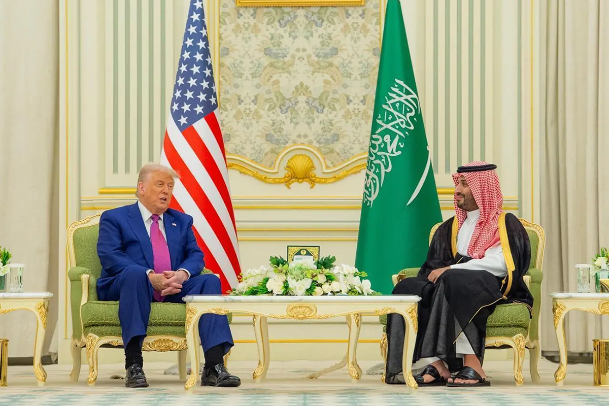 US President Donald Trump met with Saudi Crown Prince Mohammed bin Salman