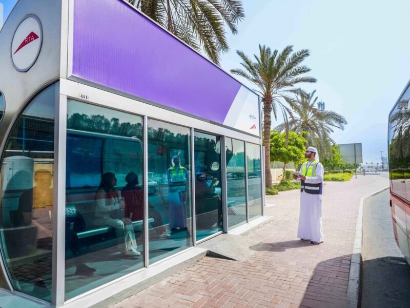 Dubai air-conditioned bus shelter RTA