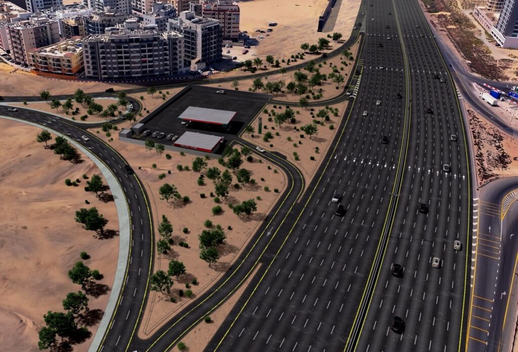 Dubai road Al Warqa traffic RTA
