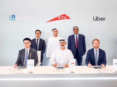 Dubai uber self-driving taxi WeRide