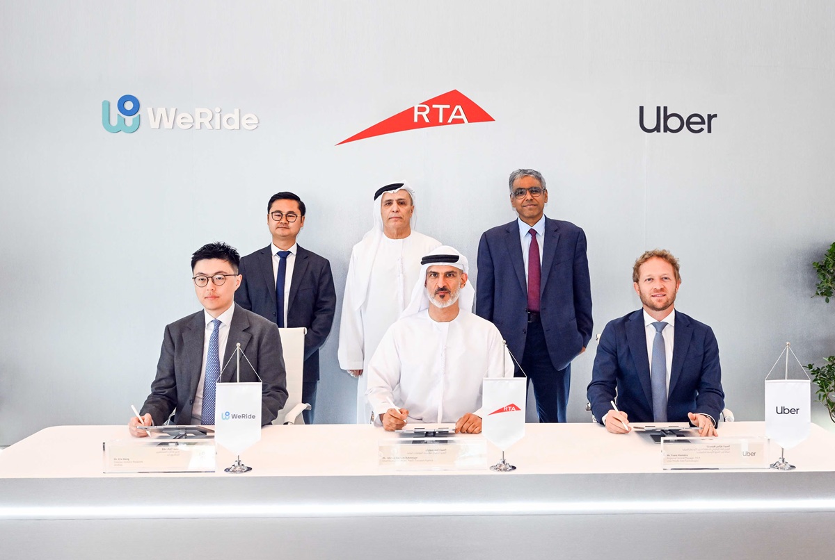 Dubai uber self-driving taxi WeRide