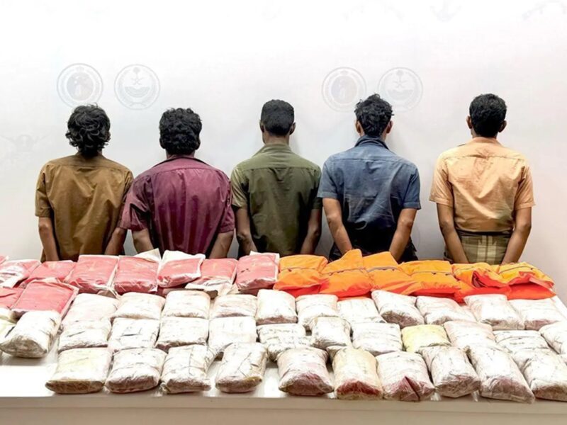 Saudi border guards seize 2.7m amphetamine tablets, 180 tons of khat and 4 tons of hashish in major anti-smuggling busts; 2,411 arrests made