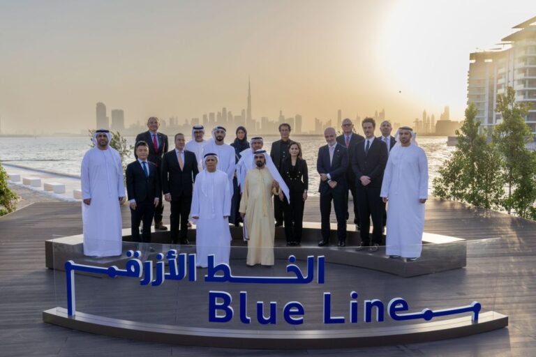 Sheikh Mohammed lays foundation stone for 30km Metro Blue Line-01
