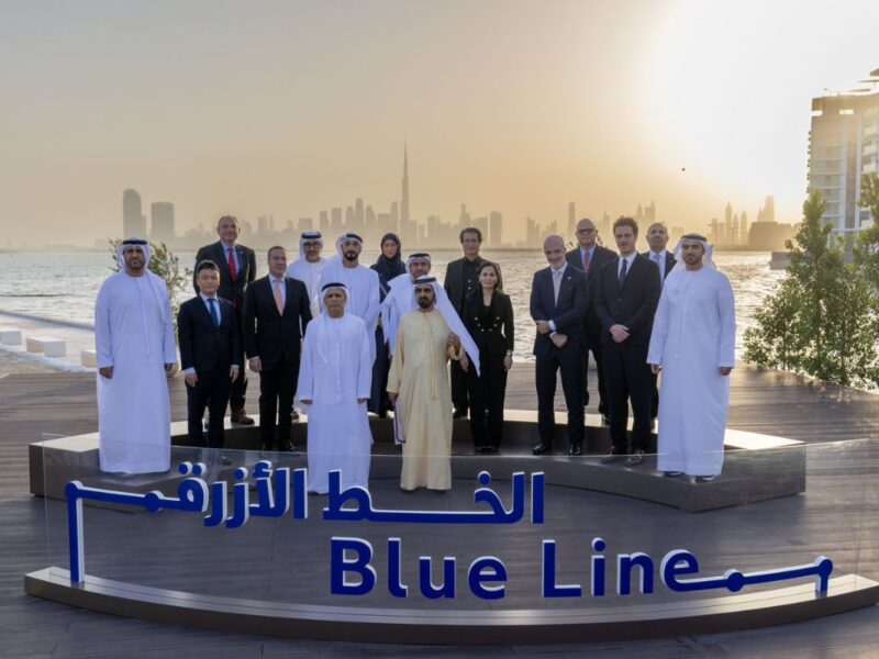 Sheikh Mohammed lays foundation stone for 30km Metro Blue Line-01