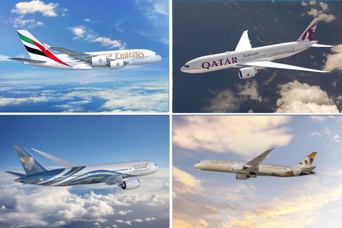 UAE Qatar Bahrain Kuwait airlines