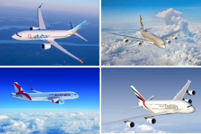 UAE airlines Emirates, Etihad, flydubai, Air Arabia