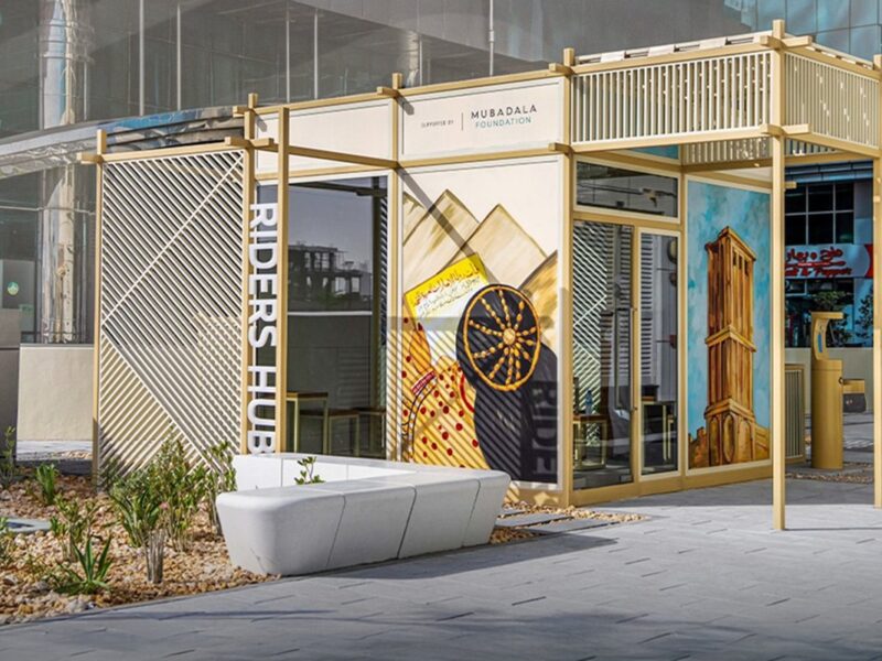 UAE delivery driver shelter midday break