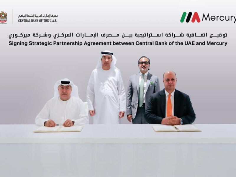 UAE central bank partners with Mercury to launch new joint venture