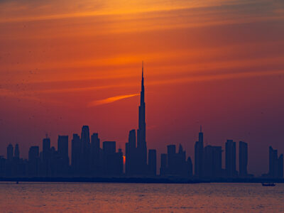 Dubai skyline with Burj Khalifa