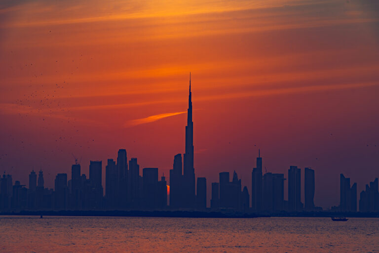 Dubai skyline with Burj Khalifa