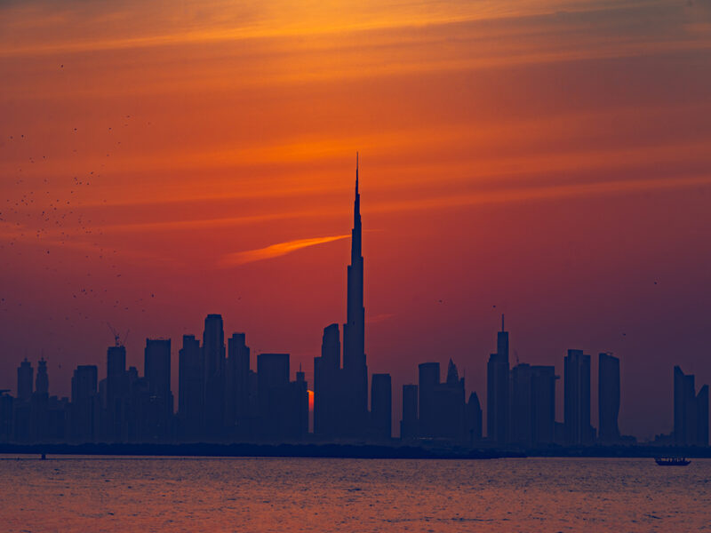 Dubai skyline with Burj Khalifa