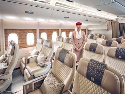Emirates Premium Economy cabin