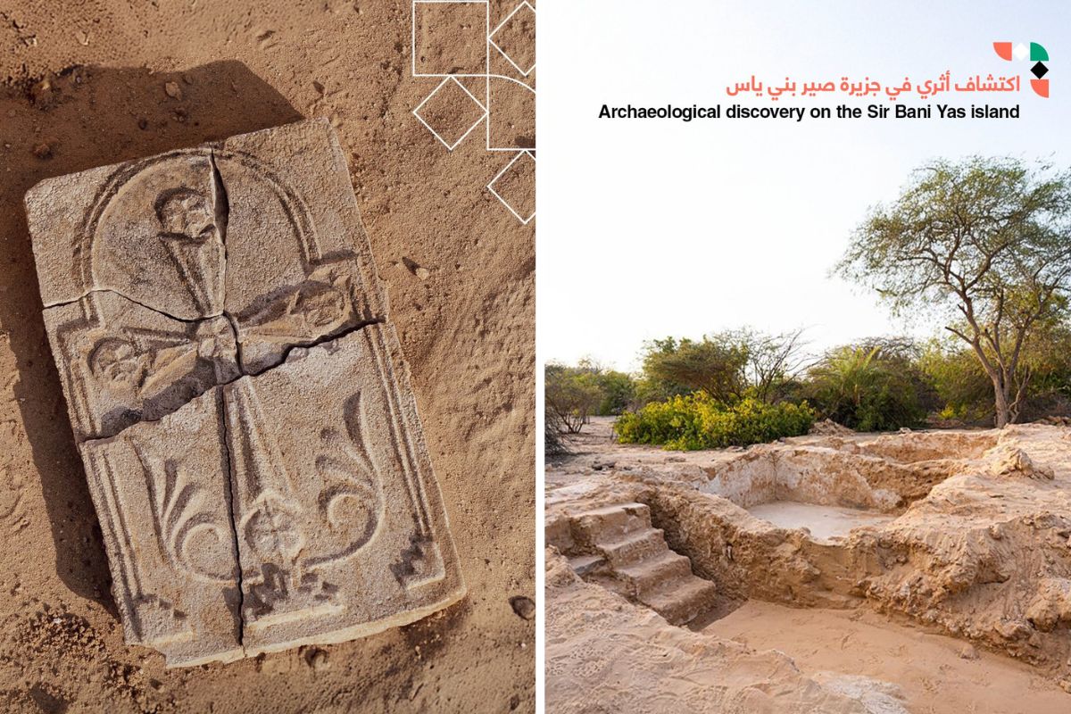 The Christian Christian Cross accepted in Abu Dhabi’s Sir Bani Yas Island