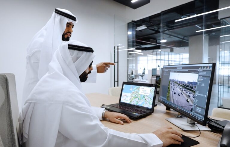 Dubai traffic AI roads
