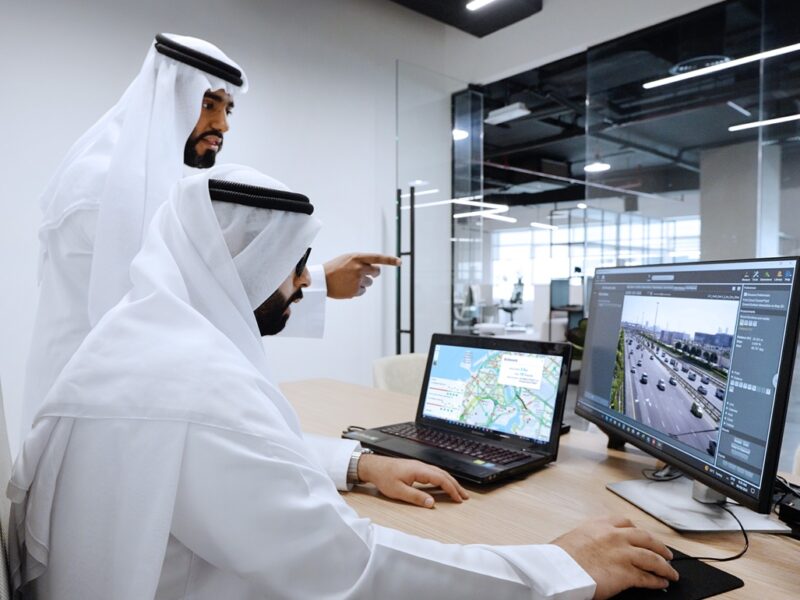 Dubai traffic AI roads