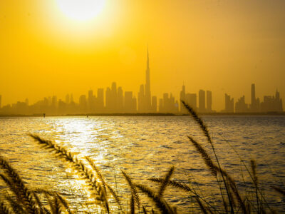 Dubai skyline with Burj Khalifa view