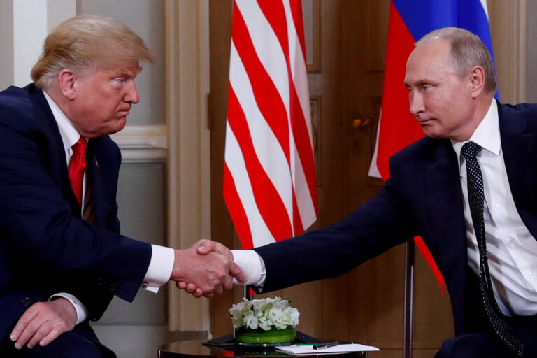 Donald Trump and Vladimir Putin