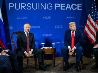 Russian President Vladimir Putin and US President Donald Trump - NATO-style security