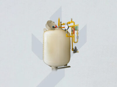 vertical Liquefied Petroleum Gas (LPG) tank system