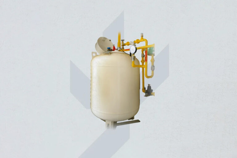 vertical Liquefied Petroleum Gas (LPG) tank system