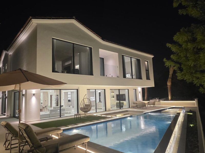 The developer operates in Dubai's property renovation market, focusing on creating individual villas rather than replicating identical homes
