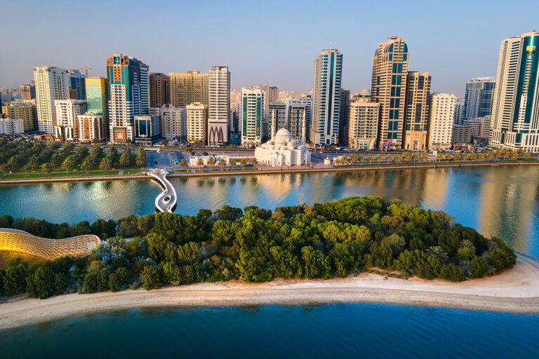Aerial view of Sharjah