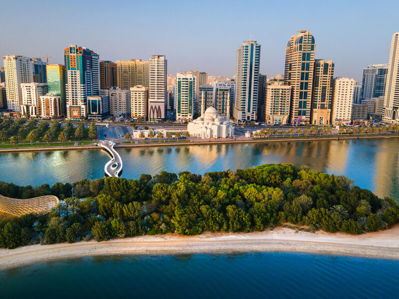 Aerial view of Sharjah