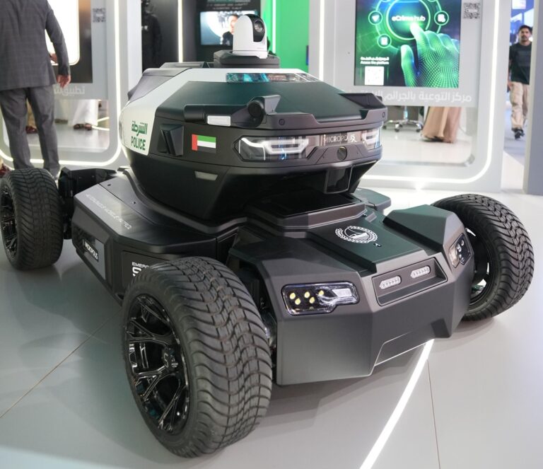 Dubai Police robocop Global Village AI